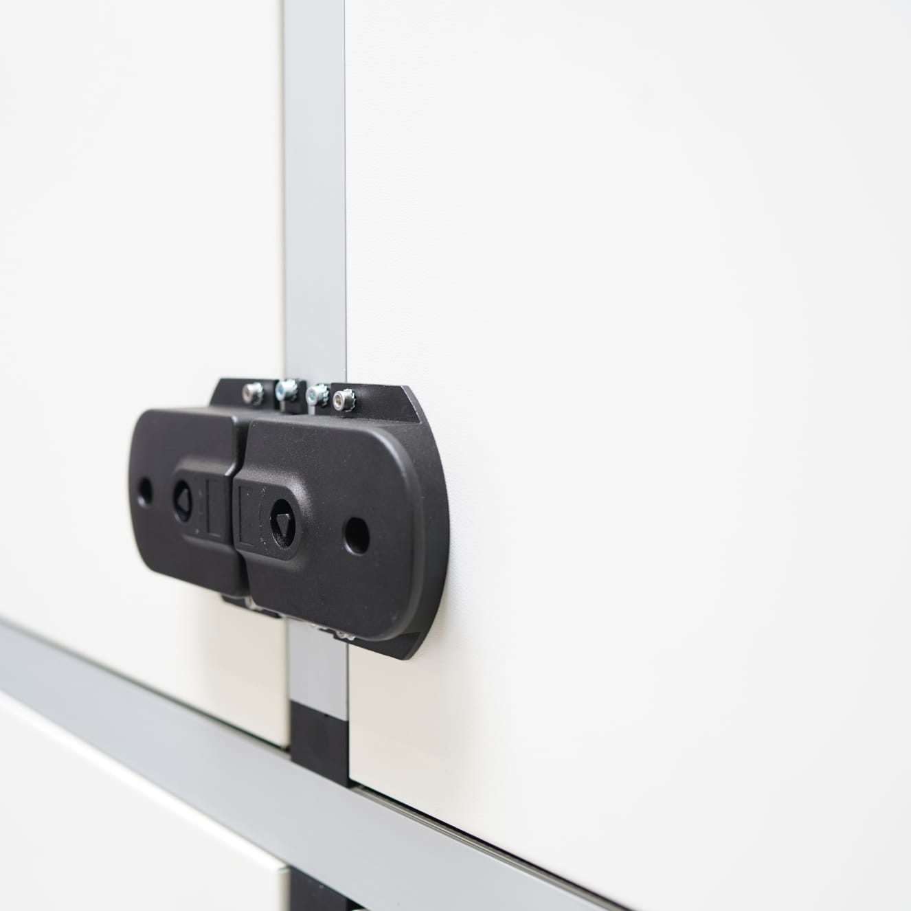 Cabinet, view detail, double-skinned panel